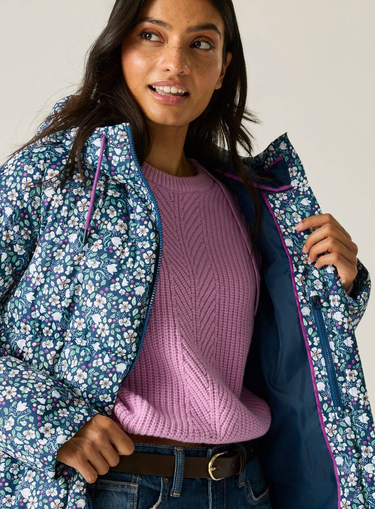 REGATTA Cath Kidston Long Baffle Jacket 16 - Image 3